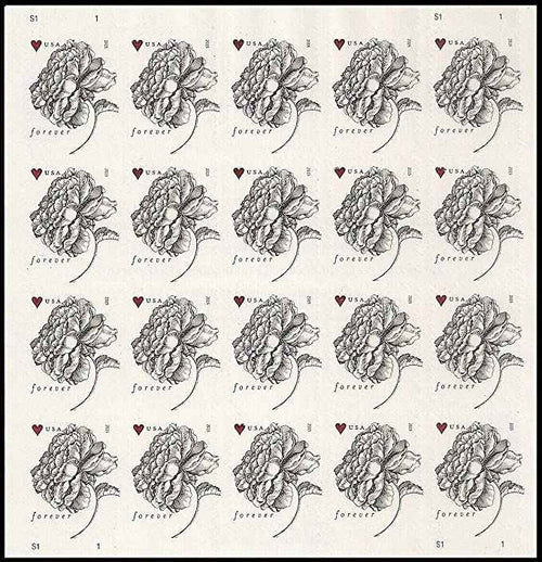 2015 Vintage Rose Wedding Forever Stamps