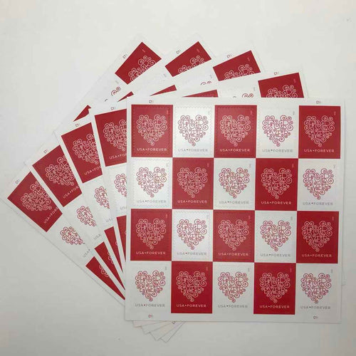 2015 Red and White Love Forever Stamps
