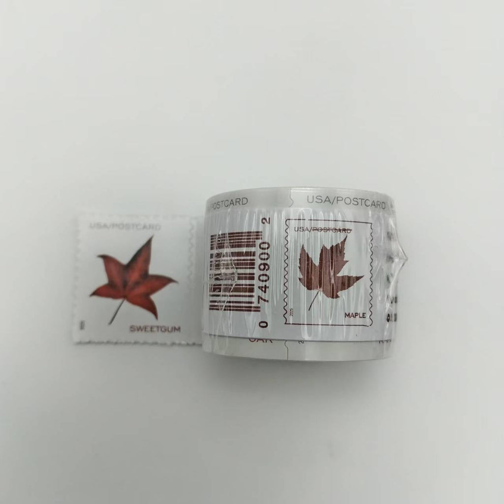 2025 Vibrant Leaves Postcard Stamps Rolls